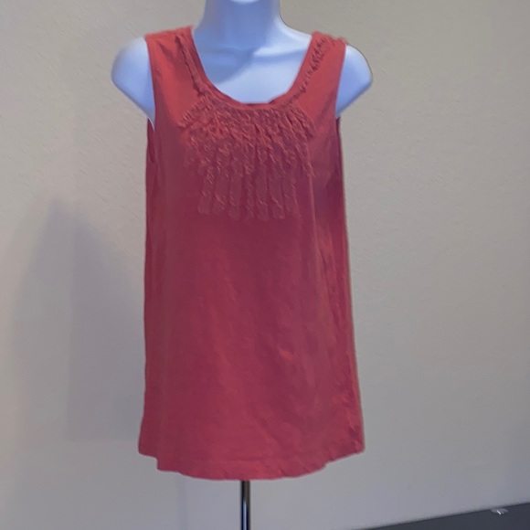 EDDIE BAUER Sleeveless Ruffle Top - Picture 1 of 6